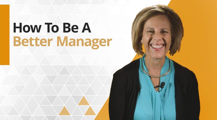 Graphic title for How to be a better manager