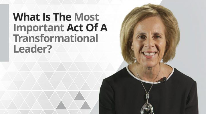 graphic title for What is the most important act of a transformational leader?