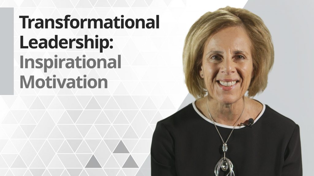 Graphic title for Transformational leadership: Inspirational Motivation