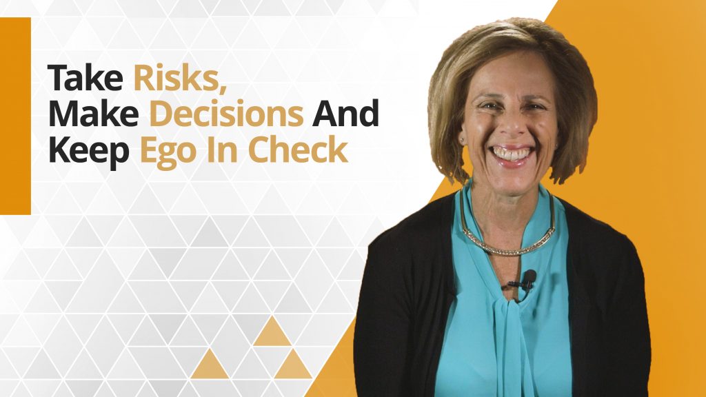 Graphic title for Essential Leadership: Take Risk. Make Decisions. Keep Ego in Check