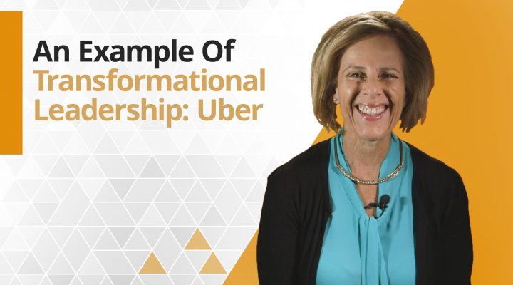 Graphic title for An example of Transformational Leadership: Uber